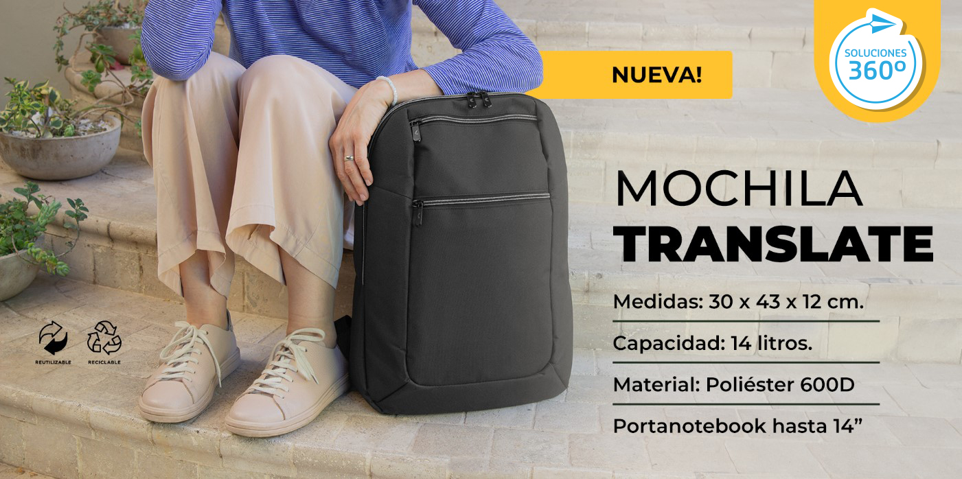 Mochila translate outlet